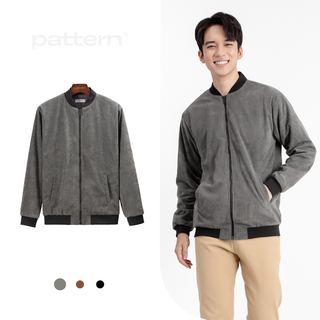 [Mã FATREND2810 giảm đến 30k tối đa 99k] Áo khoác bomber nhung tăm PATTERN PK006