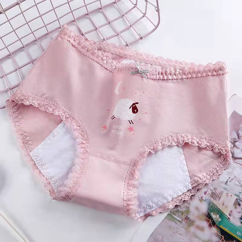 Quần Lót Sinh Lý Chất Liệu Cotton Nguyên Chất Chống Rò Rỉ Hai Mặt Dành Cho Nam Nữ Sinh Trung Học