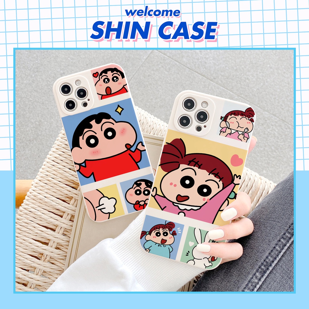 Ốp lưng iphone Shin Love cạnh vuông 6/6plus/6s/6splus/7/7plus/8/8plus/x/xs/11/12/13/14/pro/max/promax/plus/shin/case