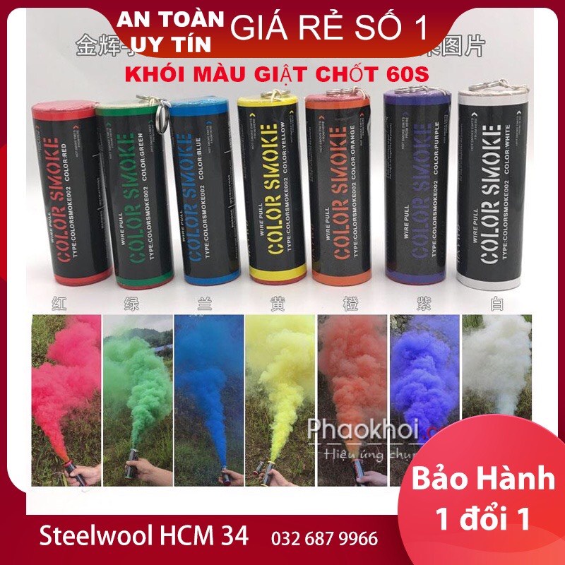 Combo 5 ống khói màu chụp ảnh quay video loại Giật chốt cao cấp 60s
