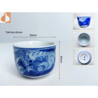 Bộ ấm chén men lam Cảnh Long Ẩn