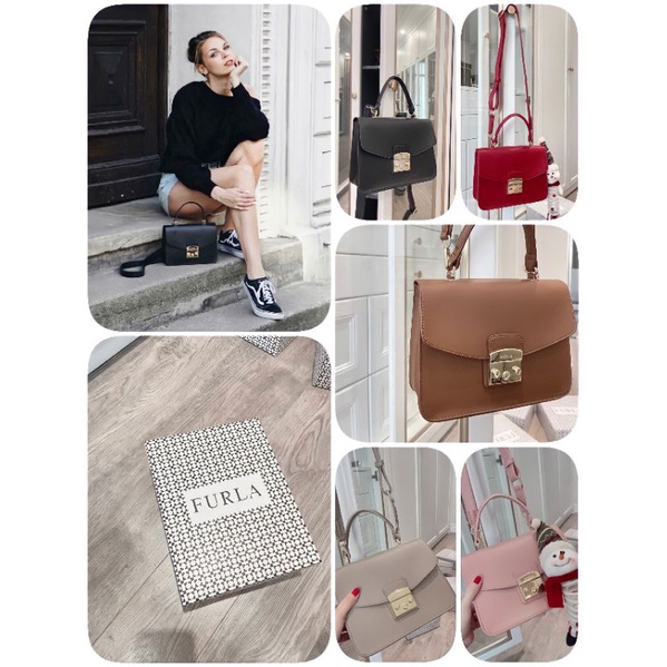 Túi xách nữ Fu...Sz23cm lót vải tăm.5 màu fullbox sang chản