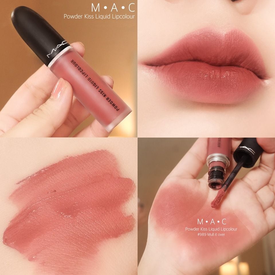 Son Mac Powder Kiss,thỏi son lì Mac với độ bám màu tốt, lên màu chuẩn, chất lì mịn như nhung, đủ các màu hot