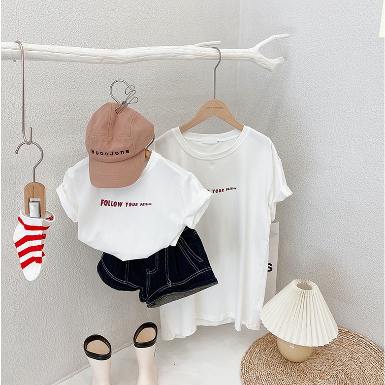 Áo gia đình Familylove - Mẫu Áo gia đình Follow Your Passion Cotton 100% cao cấp