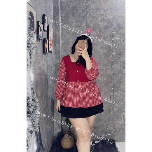 Áo Babydoll Caro Bigsize Màu Mới 68-95kg