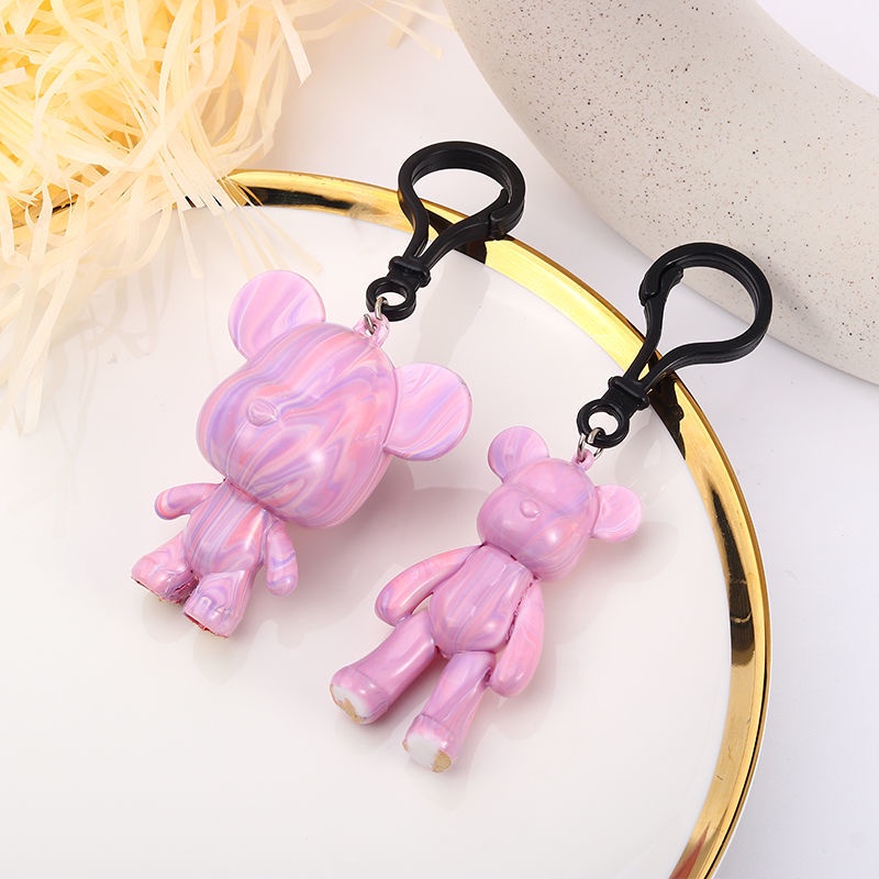 Móc Khóa Hình Gấu Dạng Lỏng 6 Màu Tự Làm Thủ Công Dành Cho Trẻ Em