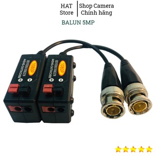 Balun camera 5mp chuyển đổi đầu mạng thành đầu jack bnc dùng cho camera analog chạy dây mạng