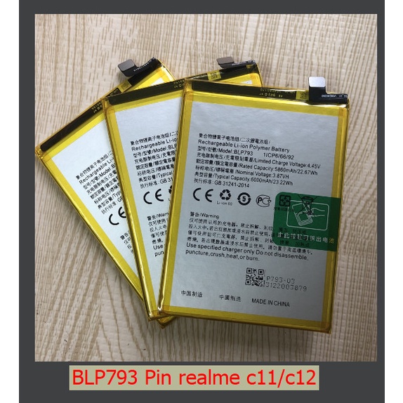Pin BLP793/Realme C11/C12/C15
