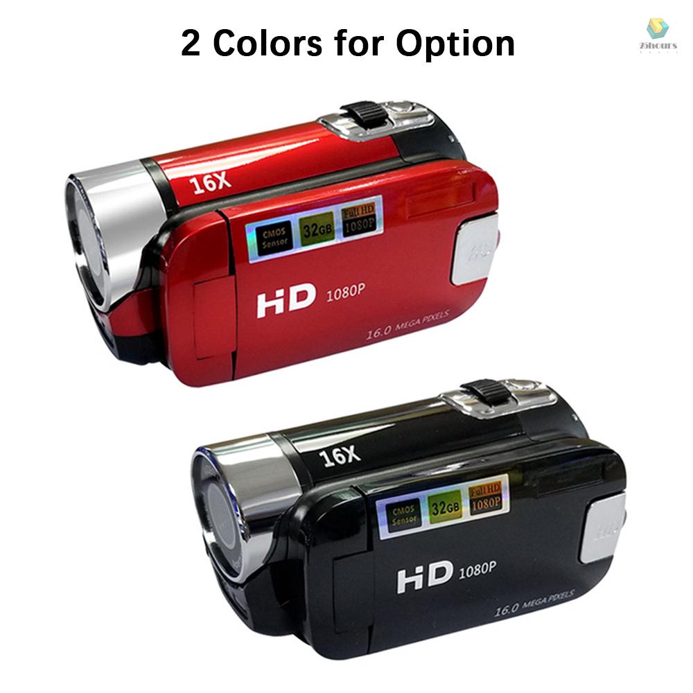 Máy Quay Video Kỹ Thuật Số Độ Nét Cao 1080P DV Màn Hình LCD 16MP 2.7 Inch 16X Tích Hợp Pin