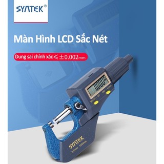 Panme điện tử đo đường kính dây điện 0-25mm Thước kẹp điện tử độ chia 0.001mm siêu chính xác