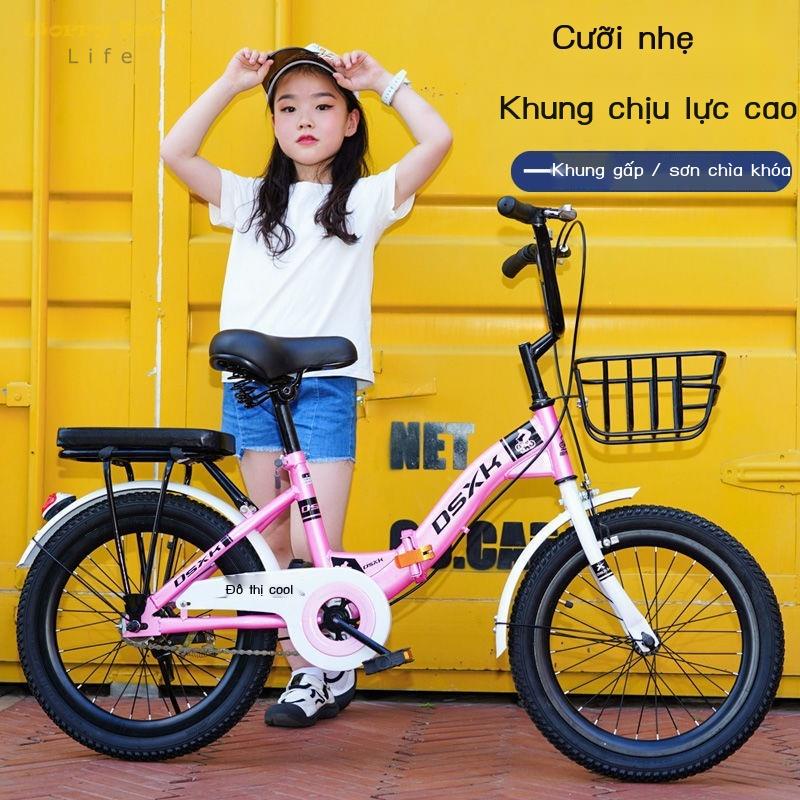 Worry FreeGấp xe đạp trẻ em bé trai 6-8-10-12-15 tuổi học sinh tiểu gái