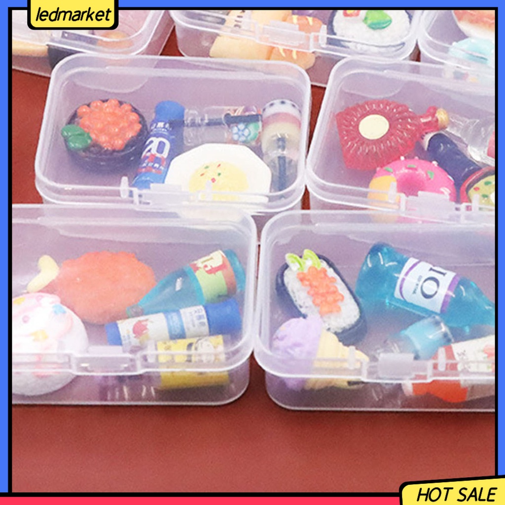 Bộ 5 Mô Hình Bình Bánh Quy / Thức Ăn Độc Đáo Dễ Phối Đồ Trang Trí Nhà Búp Bê