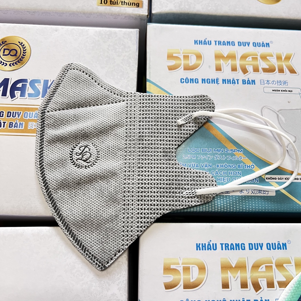 Combo 20 Chiếc Khẩu Trang 5d Mask Duy Quân Xuân Lai Người Lớn Đẹp Nhiều Màu Quai Chắc Chắn