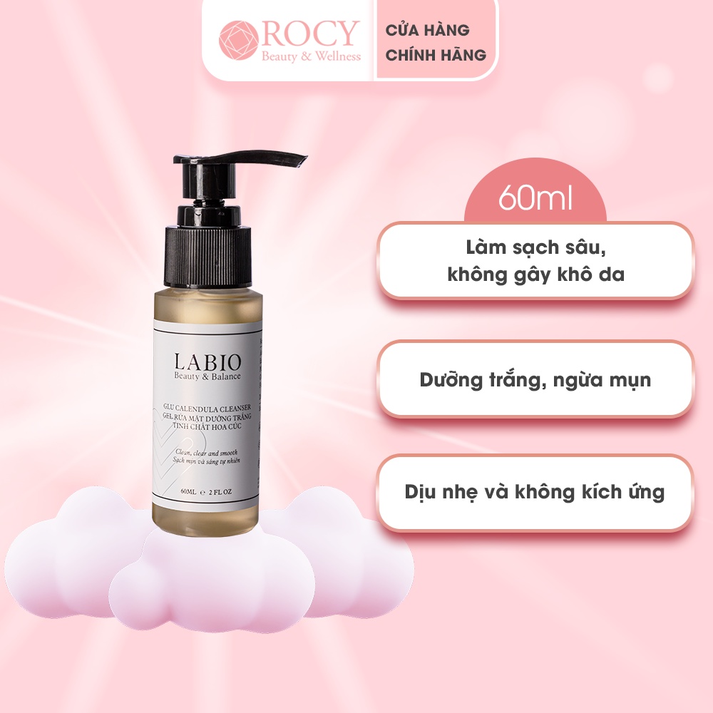 Gel Rửa Mặt LABIO Tinh Chất Cúc Tâm Tư 60ml - Sạch Sâu, Kiềm Dầu, Ngừa Mụn Với Kẽm PCA