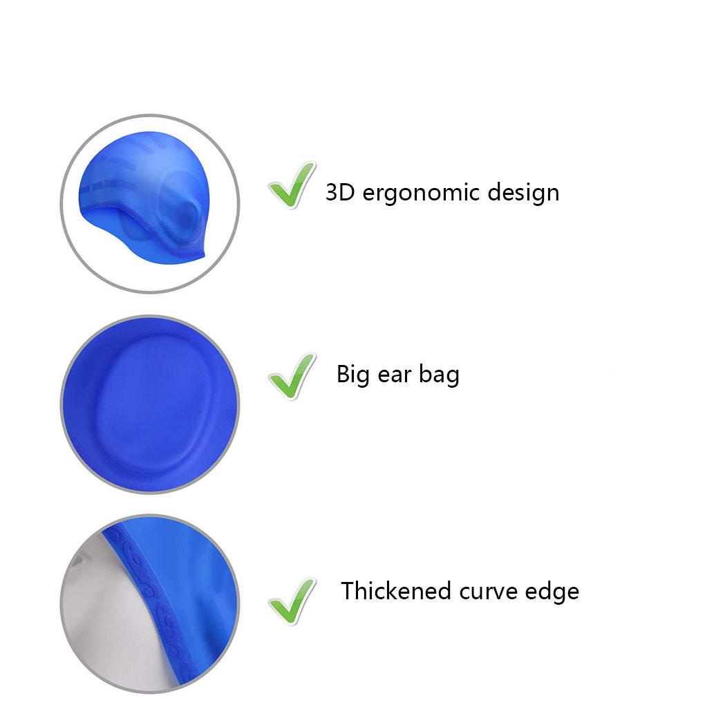 Mũ Bơi Silicone Bảo Vệ Tai Cho Nữ