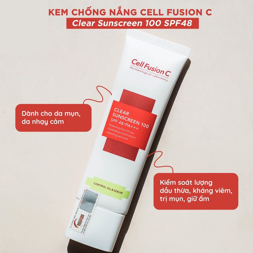 Cell Fusion - Kem Chống Nắng Cell Fusion C 50ml - Kem Chống Nắng Cell Fusion C Nâng Tông Da 100 SPF50+/ PA ++++ 50ml