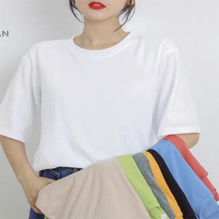 Áo Thun NamNữ form rộng tay lỡ trơn - áo phông basic tee oversize unisex chất cotton