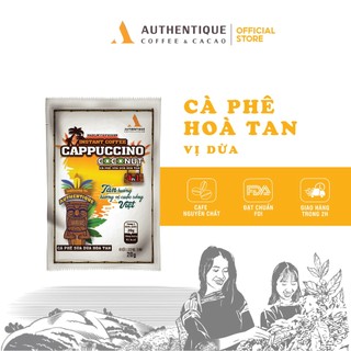 Cà phê pha sẵn hòa tan vị sữa dừa 4in1 20G - Cappuccino Coconut | Authentique Instant Coffee