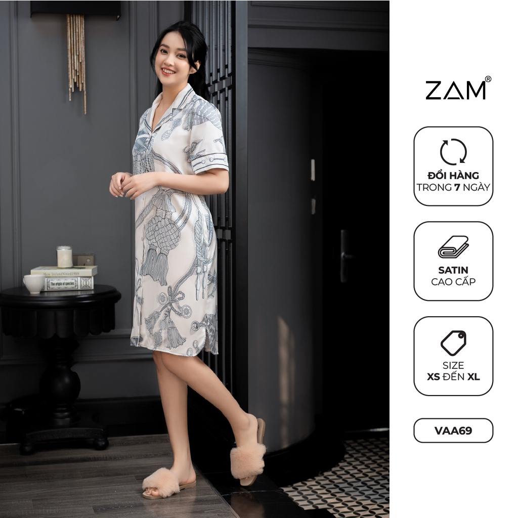 Áo váy satin ZAM Luxury - VAA80 - Gemma