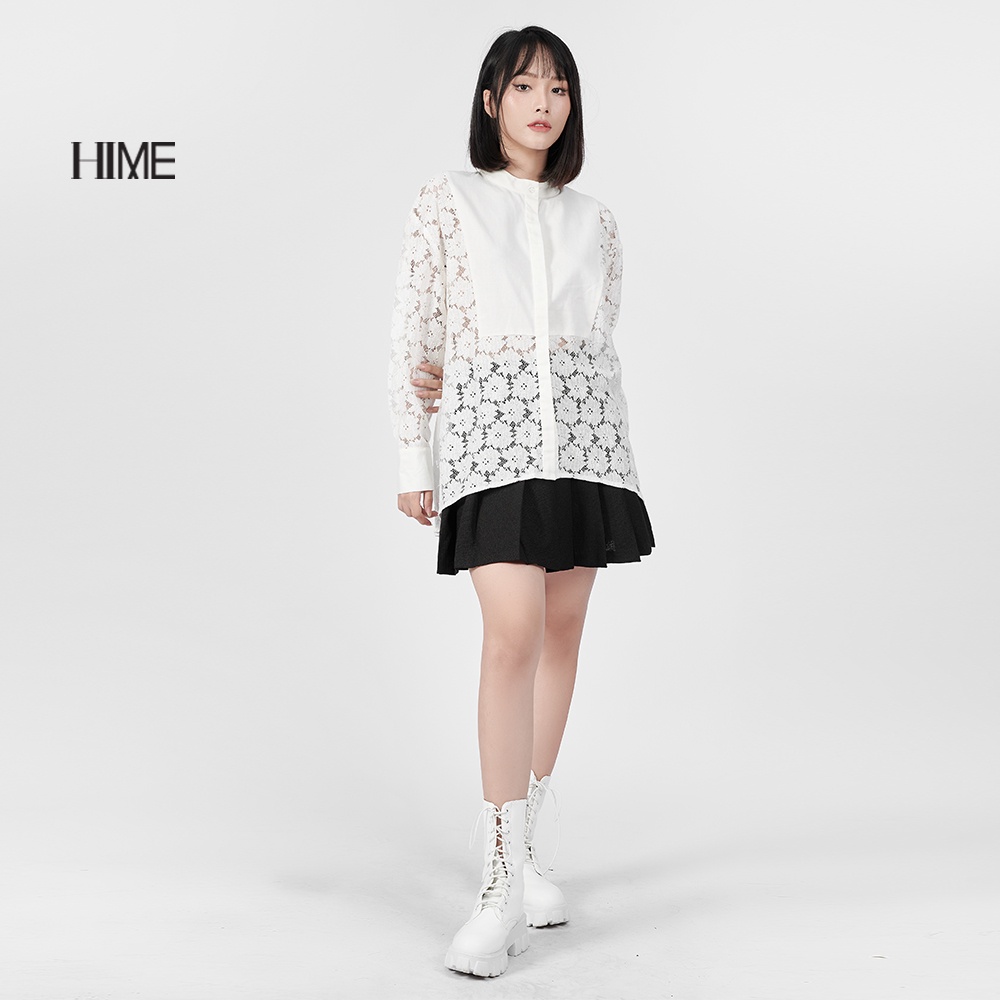 Áo sơ mi ren thiết kế oversize HIME H055