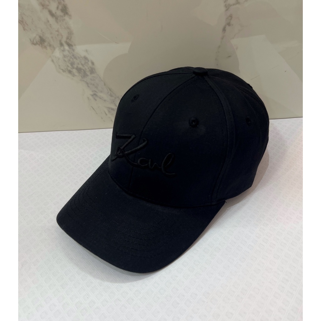 Mũ nón lưỡi trai KARL LAGERFIELD chất vải cotton Hàn Quốc cao cấp, logo thêu nổi