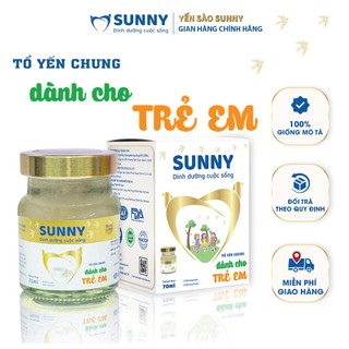 SUNNY - Giá thùng - 25% Yến sào Khánh Hòa chưng sẳn dành cho trẻ em - 70ml/ hũ