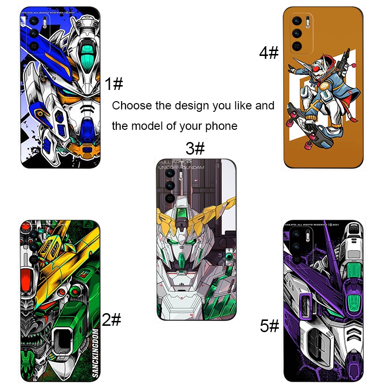 Ốp Điện Thoại Silicon Dẻo Họa Tiết Hoạt Hình Gundam Cho Xiaomi Mi 11T Civi 9T 10T POCO F2 F3 GT Pro EDC25