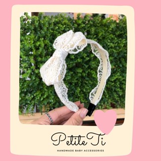  Băng đô nơ ren cánh chéo - Bờm Băng đô cài cho bé từ 1 tuổi - Turban có size cho bé mới sinh 