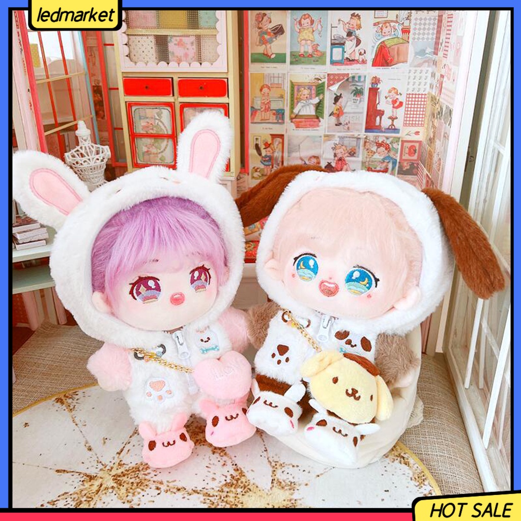 Gấu Bông Bộ Hai Giày Búp Bê Hình Thỏ Làm Việc Trang Trí Tinh Tế