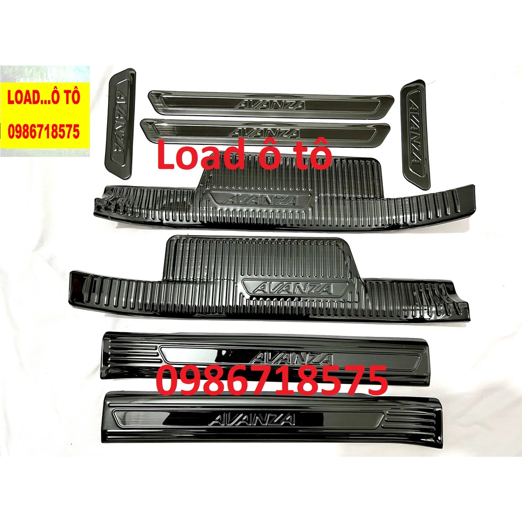 Ốp Bậc Cửa, Nẹp Bước Chân Xe Toyota AVANZA 2022-23 Mẫu Vân Titan Cao Cấp