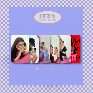 Set 5 card itzy crazy in love