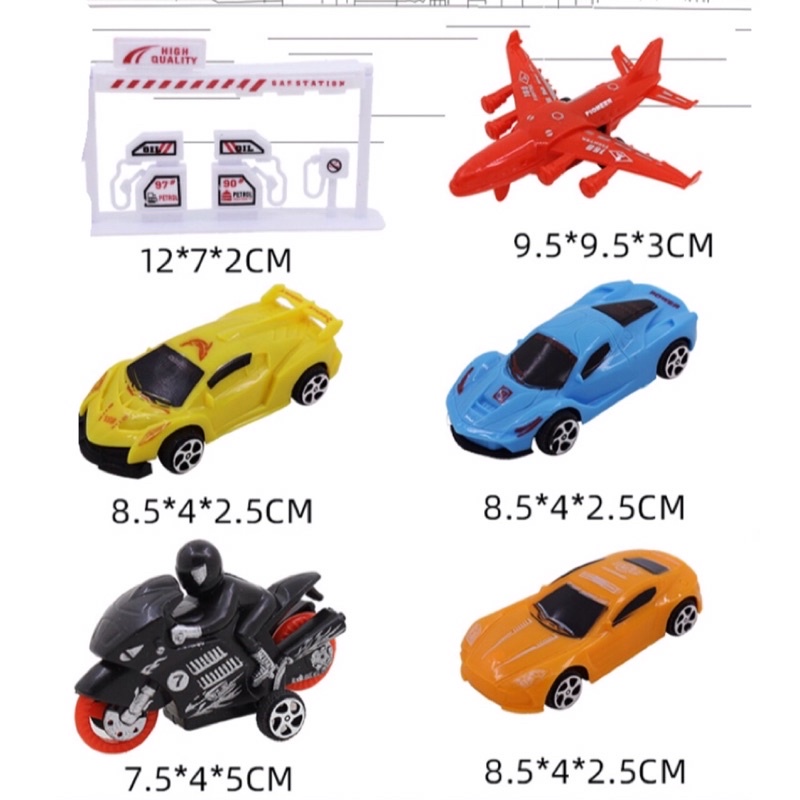 Bộ ô tô đồ chơi quán tính máy bay, xe cứu hoả, xe cần cẩu…các phương tiện giao thông hấp dẫn cho bé