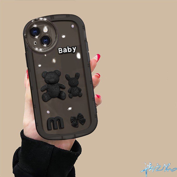 Ốp Điện Thoại Tpu Gắn Búp Bê Gấu 3D Nhiều Màu Cho Samsung A03 A03S A02S case A7 2018 J7 J6 J4 J2 Prime Plus A750