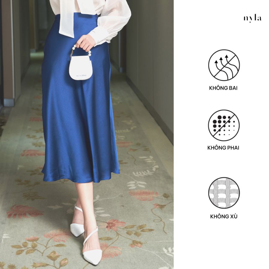 Chân váy lụa thiết kế A181 by Nyla
