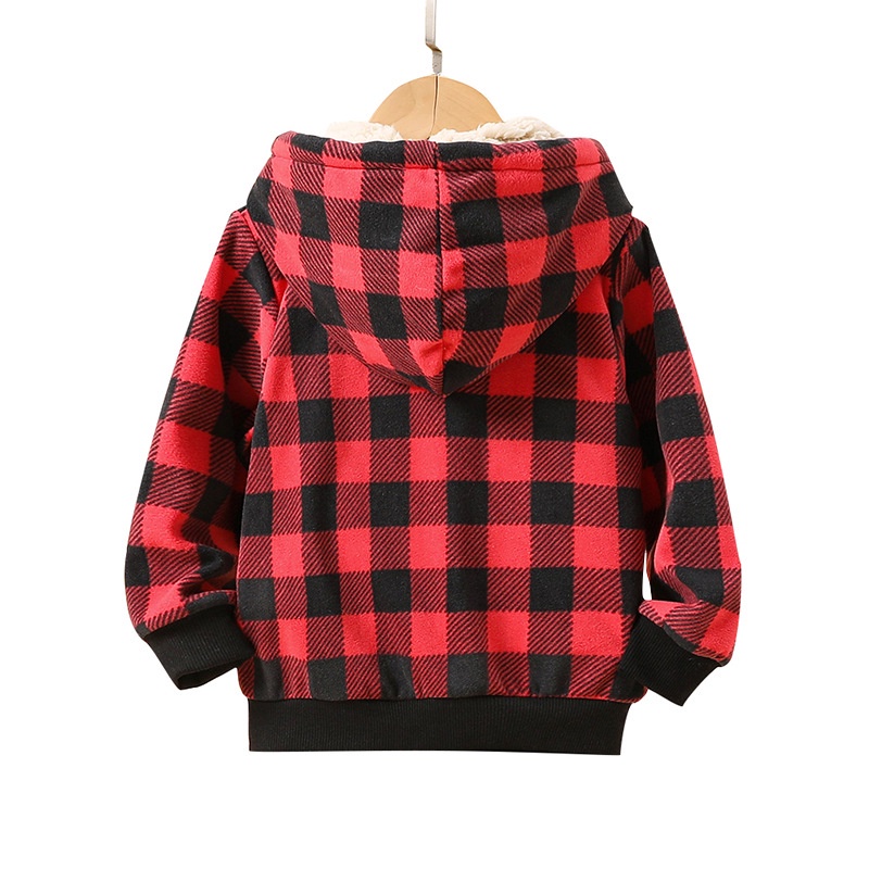 Áo Hoodie Tay Dài Giữ Ấm Mùa Đông Họa Tiết Kẻ Sọc Nhiều Màu Sắc Áo Khoác Dành Cho Bé Trai 4-7 tuổi