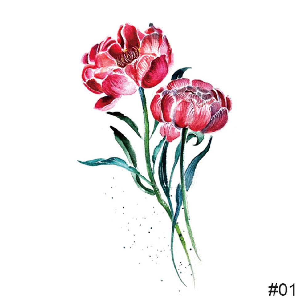 Miếng Dán Hình Xăm Tạm Thời Nhiều Màu Sắc Chống Nước Lâu Trôi F7R2