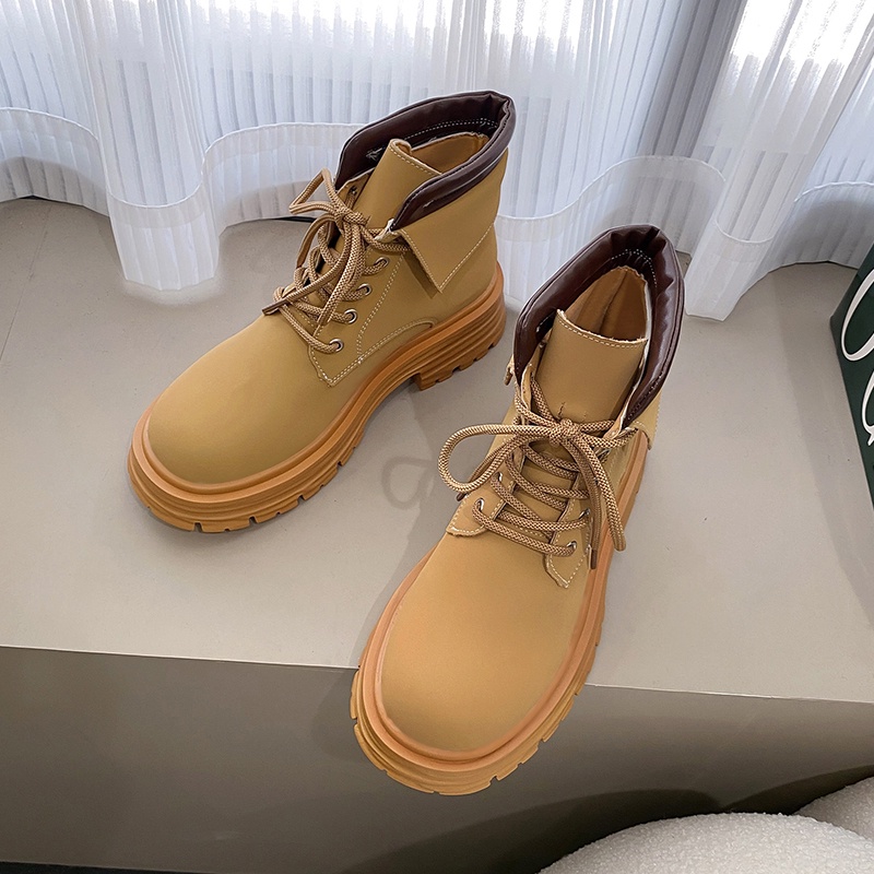 Giày Bốt Martin Anh Quốc Đế Mềm Chống Nước Chống Mùi Cho Nữ