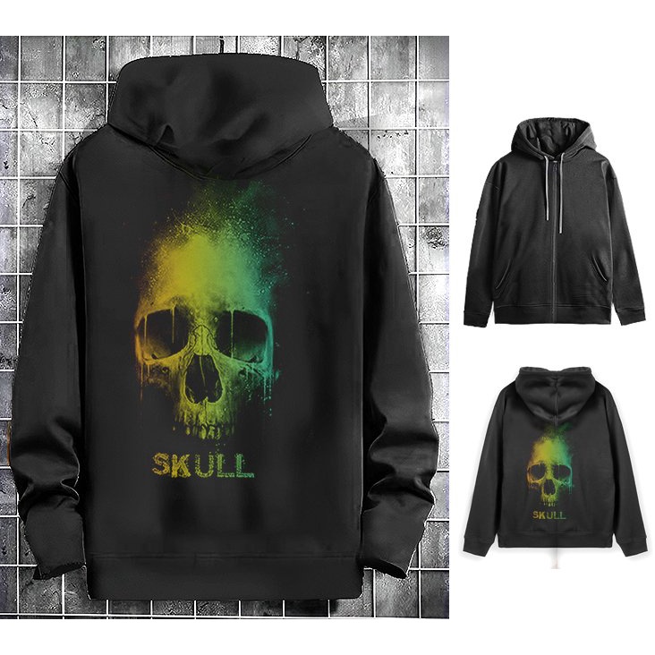 Áo  khoác hoodie có dây kéo chất vải dày