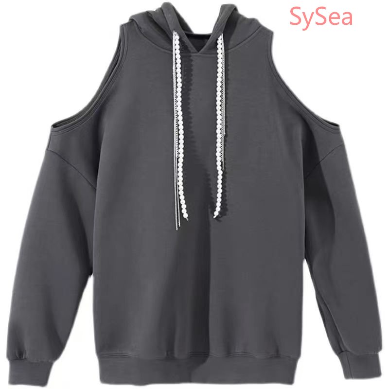 Áo Hoodie Đính Ngọc Trai Thời Trang Mùa Thu Quyến Rũ Dành Cho Nữ