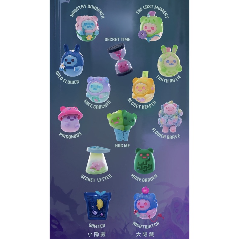 Mô Hình Búp Bê Gấu Dễ Thương Phiên Bản Khu Vườn Bí Mật