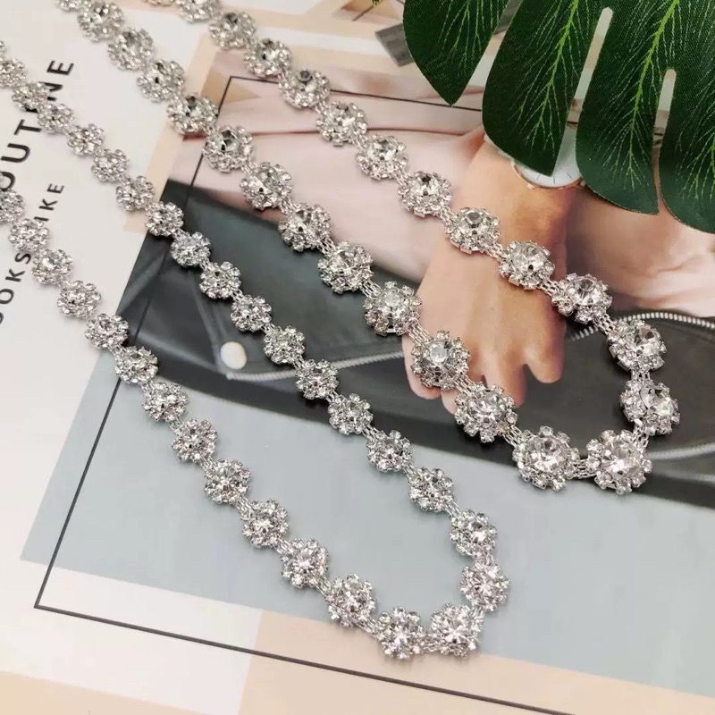 XOÀN DÂY ĐÁ HOA MAI NHỎ/LỚN KẾT QUẦN ÁO PHỤ KIỆN