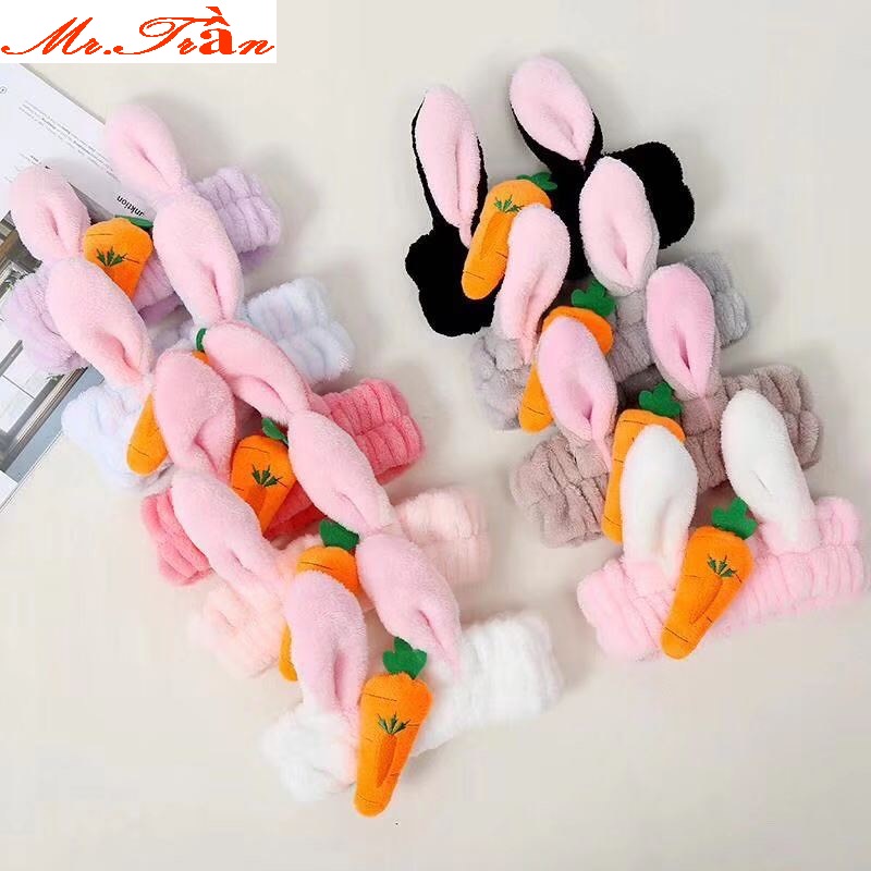 Băng đô thỏ carot cho nữ cực xinh và cute, mackup dẹp