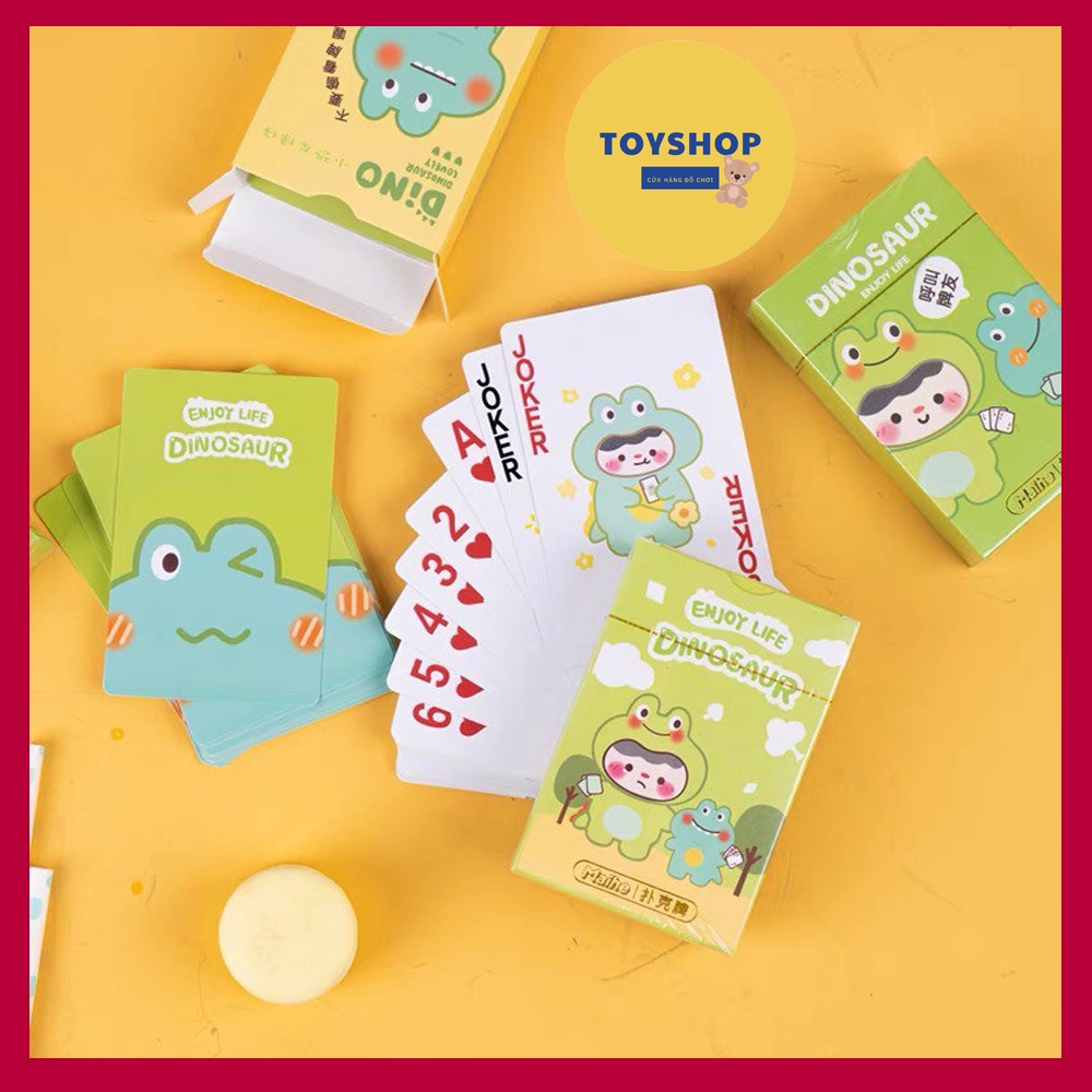Bài Tây 52 Lá Hình Hoạt Hình Đáng Yêu - Bộ Bài Tây Poker Chất Liệu Giấy Cứng Xịn Boardgame TOYSSHOP