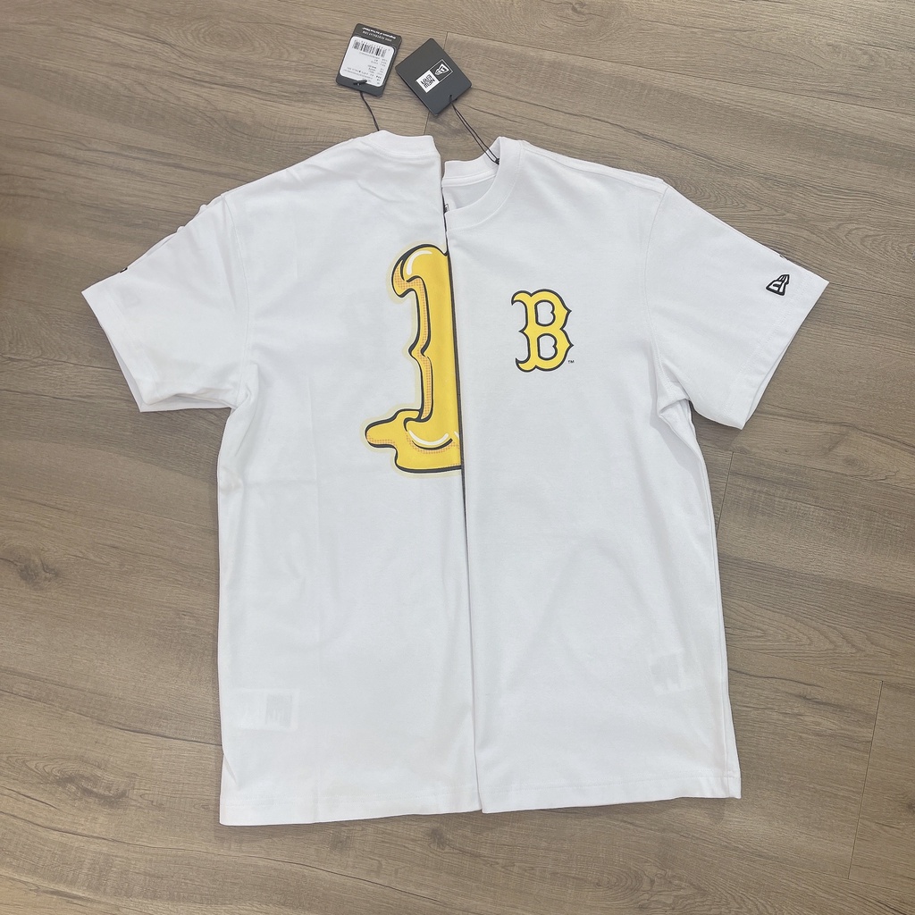 [CHÍNH HÃNG] Áo Thun New Era X BTS - Logo B vàng *Trắng* - Code: 13277225