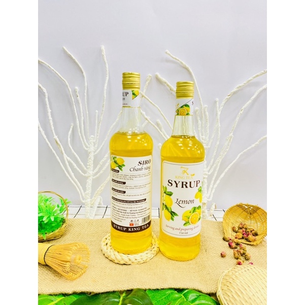 Siro Chanh Vàng KingTea.XT- Chai Thuỷ Tinh 800ml