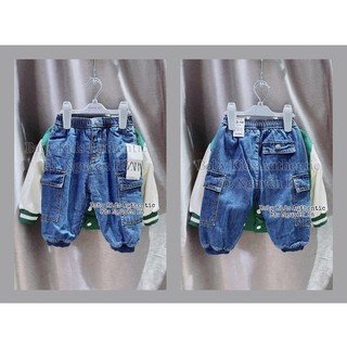 Quần jeans lót lông bé trai sz 12/18m 18/24m