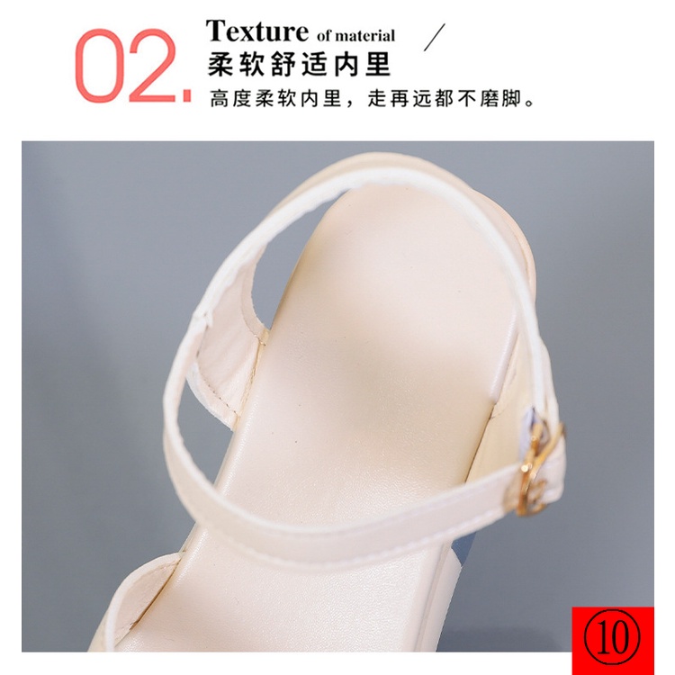 Sandal Cao Gót Đế Xuồng Mẫu Mới 2022 Thời Trang Mùa Hè 4142 Cho Nữ