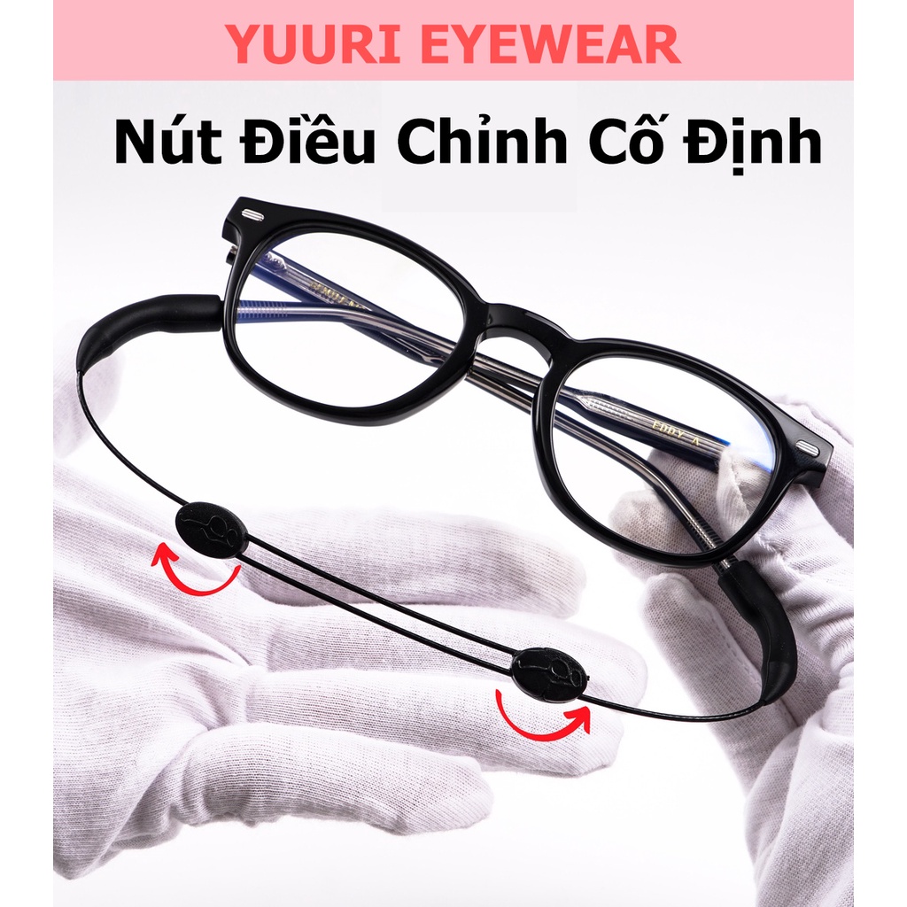 Dây đeo kính thể thao lõi kim loại có nút điều chỉnh thông minh
