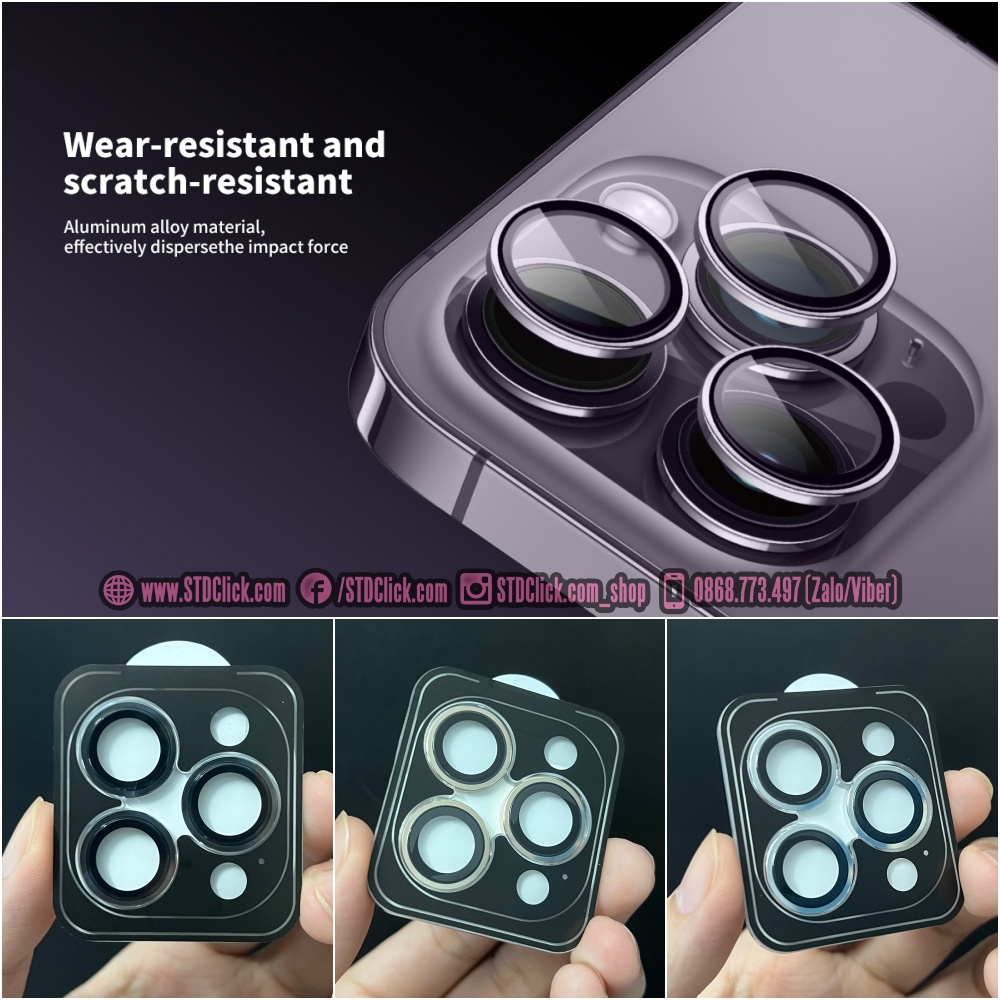 KÍNH CAMERA IPHONE 14 PRO MAX - 14 PRO - 14 PLUS - 14 MINI URR AUTOBOT 3D AR SIÊU MỎNG CHÍNH HÃNG - HÀNG CHUẨN
