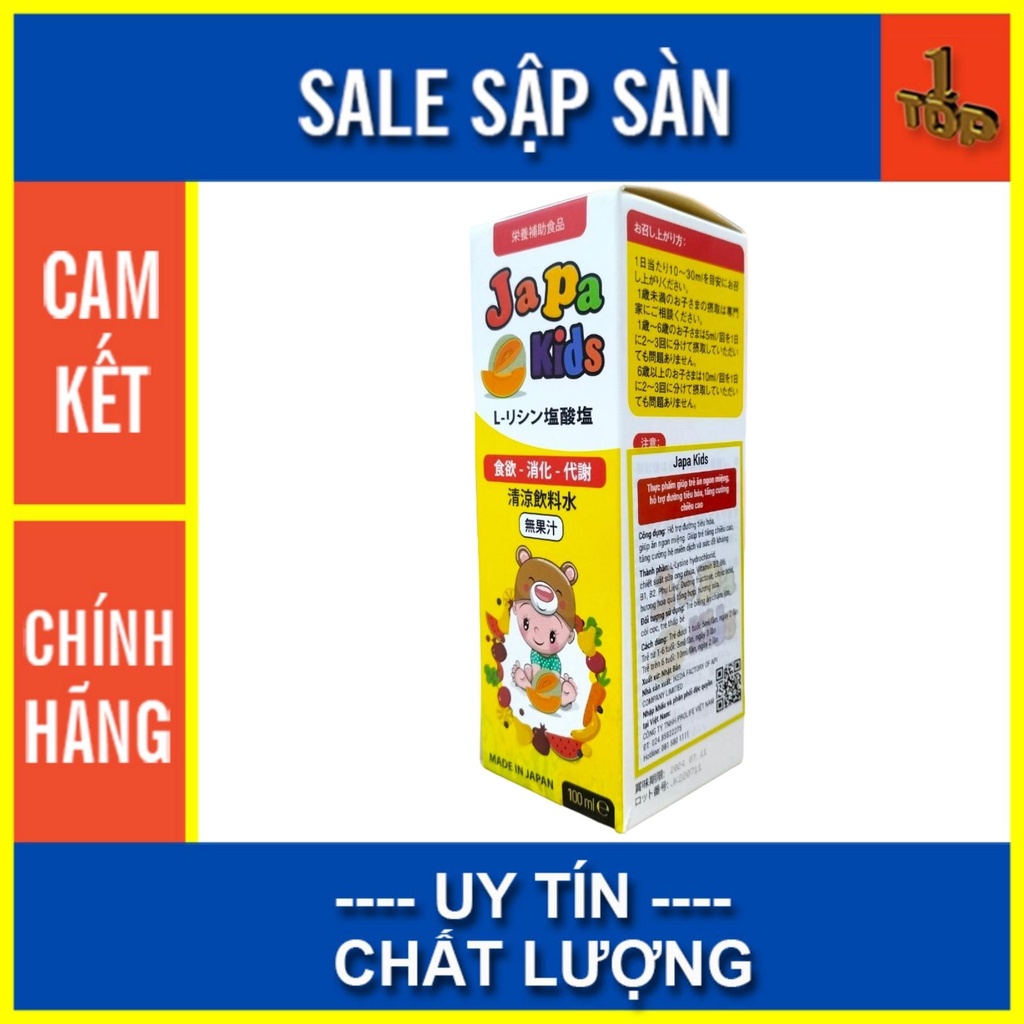 Japa Kids - Hỗ Trợ Tăng Cường Tiêu Hóa - Hộp 100 mL - Top 1 Pharmacy